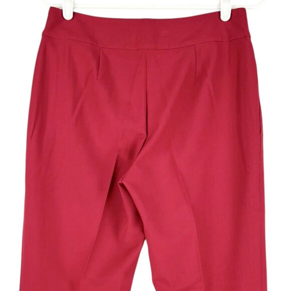 Black Label by Evan Picone Women's Red Stretch Mid Rise Dress Pants Size 4 NWT - Picture 3 of 10